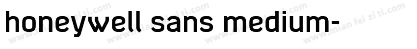 honeywell sans medium字体转换